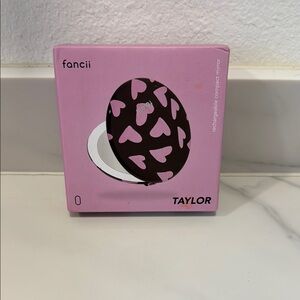 Fancii Taylor Compact Mirror - Pink and Brown Hearts